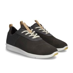 EUC TOMS Cabrillo Canvas Lace Up Sneaker, Size 9.5, Dark Grey. WORN ONCE!